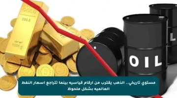 مستوى تاريخي.. الذهب يقترب من أرقام قياسية بينما تتراجع أسعار النفط العالمية بشكل ملحوظ